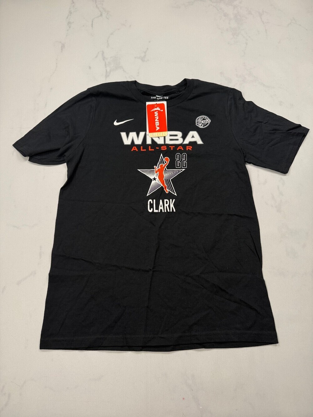 Nike WNBA T Shirt Black Modern Varsity - Girls XL